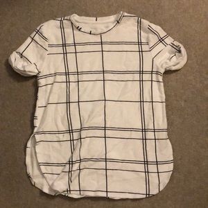 Black and White Plaid T-shirt